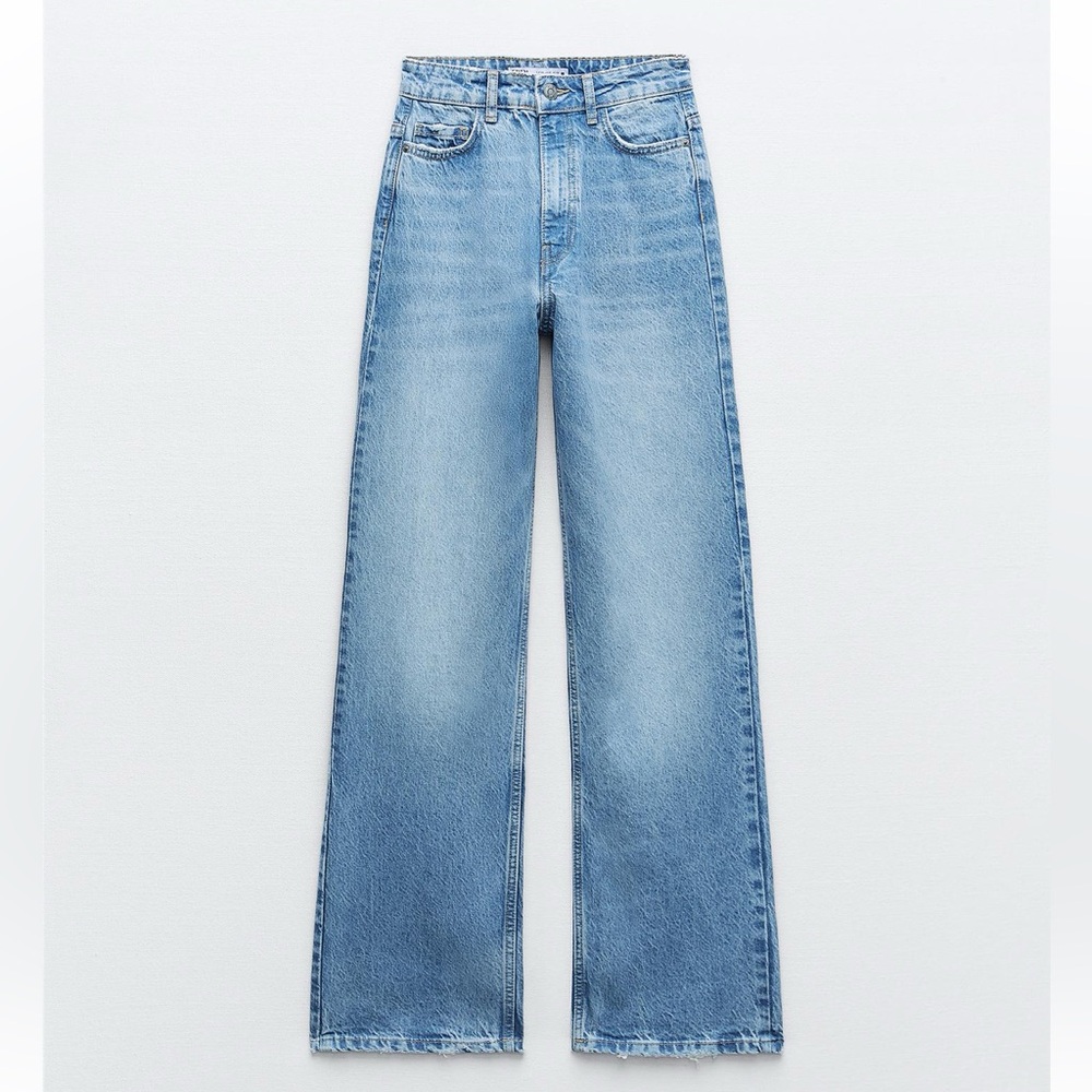 Zara | HIGH-WAISTED FULL LENGTH Z1975 STRAIGHT LEG JEANS